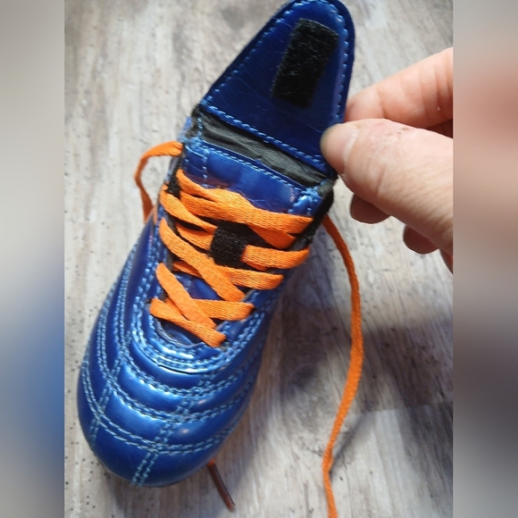 Diadora Toddler Size 8T Soccer Cleats Blue & Orange - Picture 6 of 7
